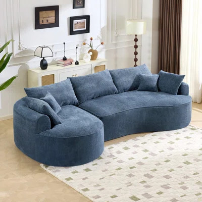 124.5-Inch Compressed Boneless Sofa | Wayfair North America