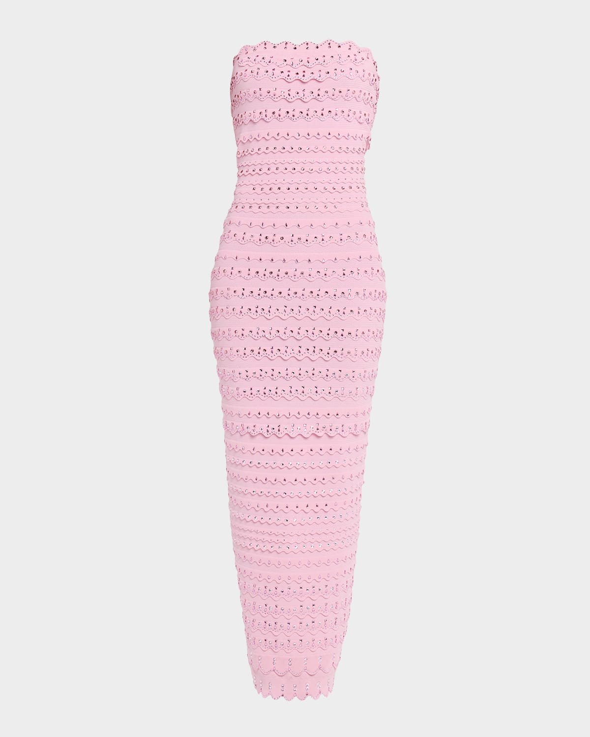 Eclipse Rhinestone Scallop Bandage Dress | Neiman Marcus