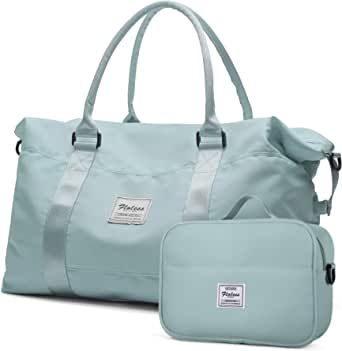 HYC00 Travel Duffel Bag, Sports Tote Gym Bag, Shoulder Weekender Overnight Bag for Women | Amazon (US)