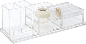 russell+hazel Acrylic Mini Solution Set, Clear and Gold-Toned Hardware, 12" x 14" x 4" | Amazon (US)