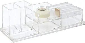russell+hazel Acrylic Mini Solution Set, Clear and Gold-Toned Hardware, 12" x 14" x 4" | Amazon (US)