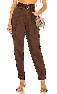 Shona Joy Cargo Pant in Chocolate from Revolve.com | Revolve Clothing (Global)