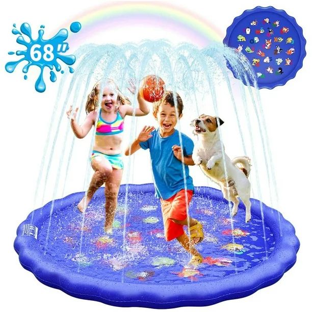 Meidong Splash Pad Sprinkler for Kids Toddlers 68" Splash Water Pad,Outdoor Swimming Pool Splash ... | Walmart (US)