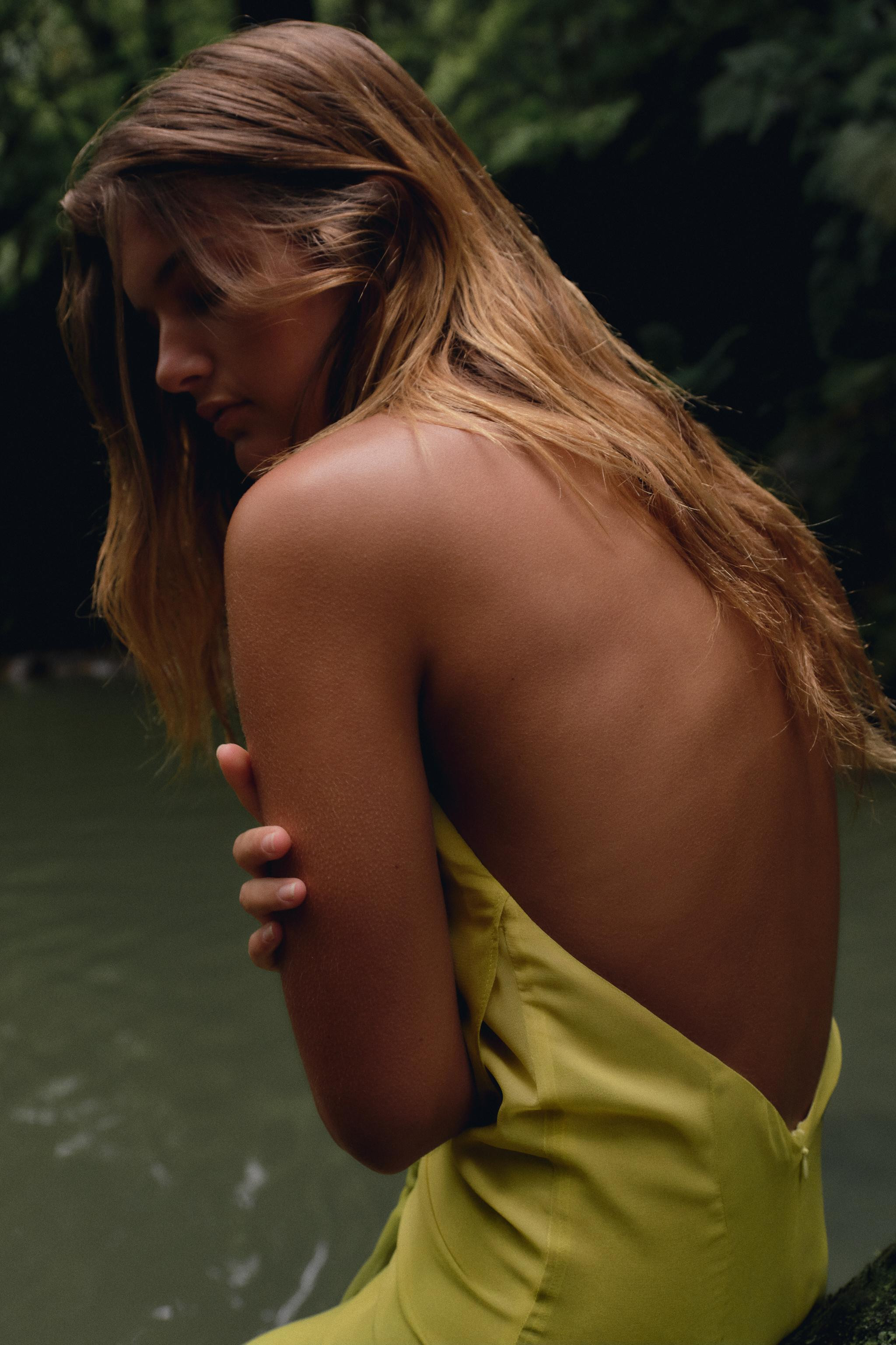 PRINTED KNOT LONG DRESS | Zara US