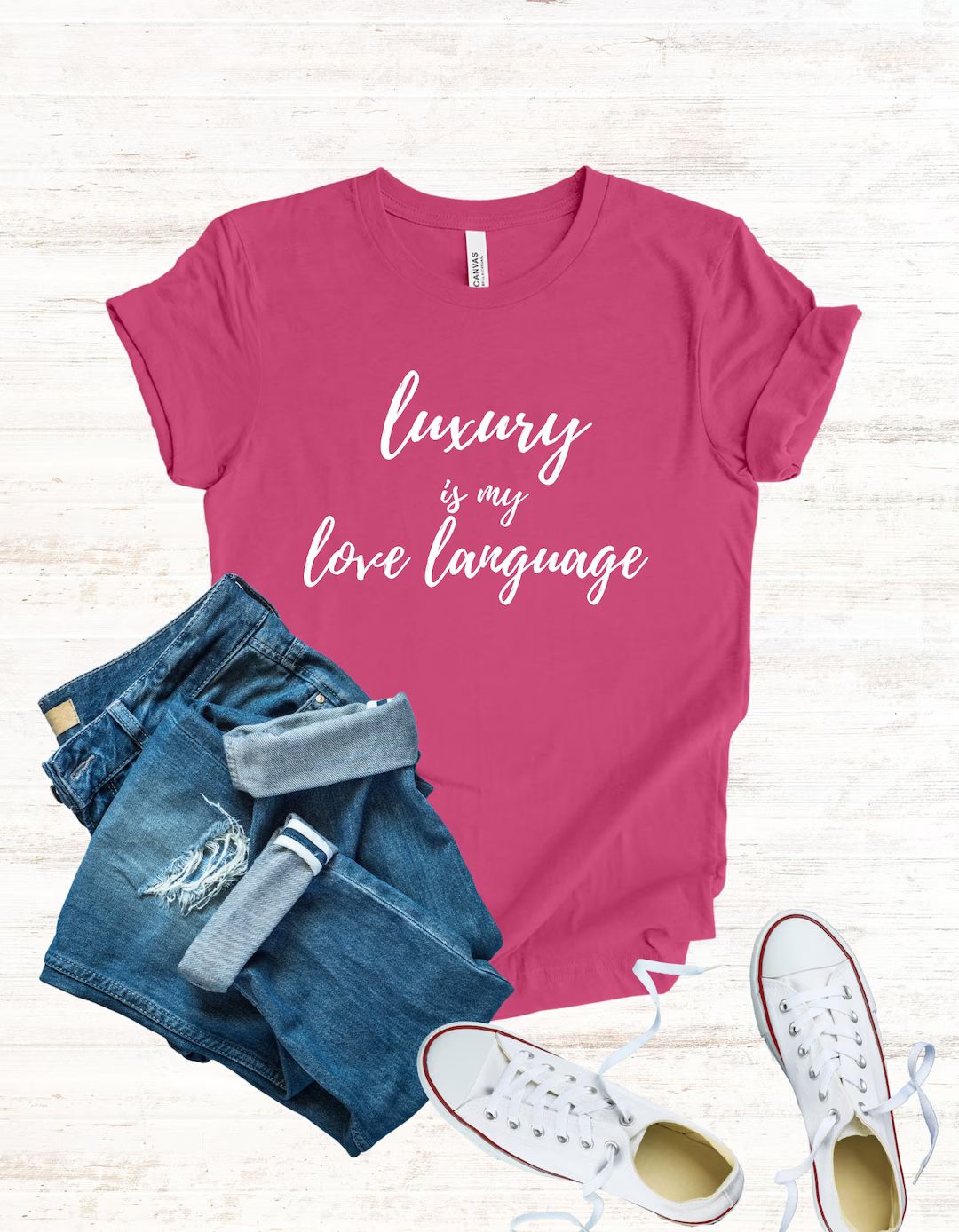 Luxury is My Love Language Unisex Jersey Short Sleeve Tee - Etsy | Etsy (US)
