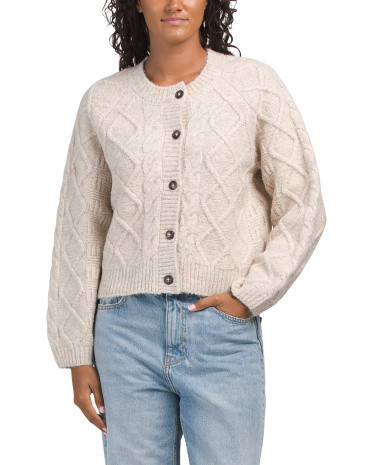 Cozy Cable Knit Cardigan | TJ Maxx