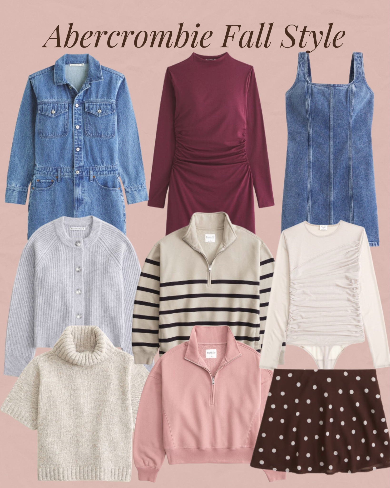Abercrombie. Fall style. Fall fashion. Sweater. Denim. Jean. Mini skirt. Turtleneck. Trending. Best sellers. Viral  

#LTKFindsUnder100 #LTKStyleTip #LTKSeasonal