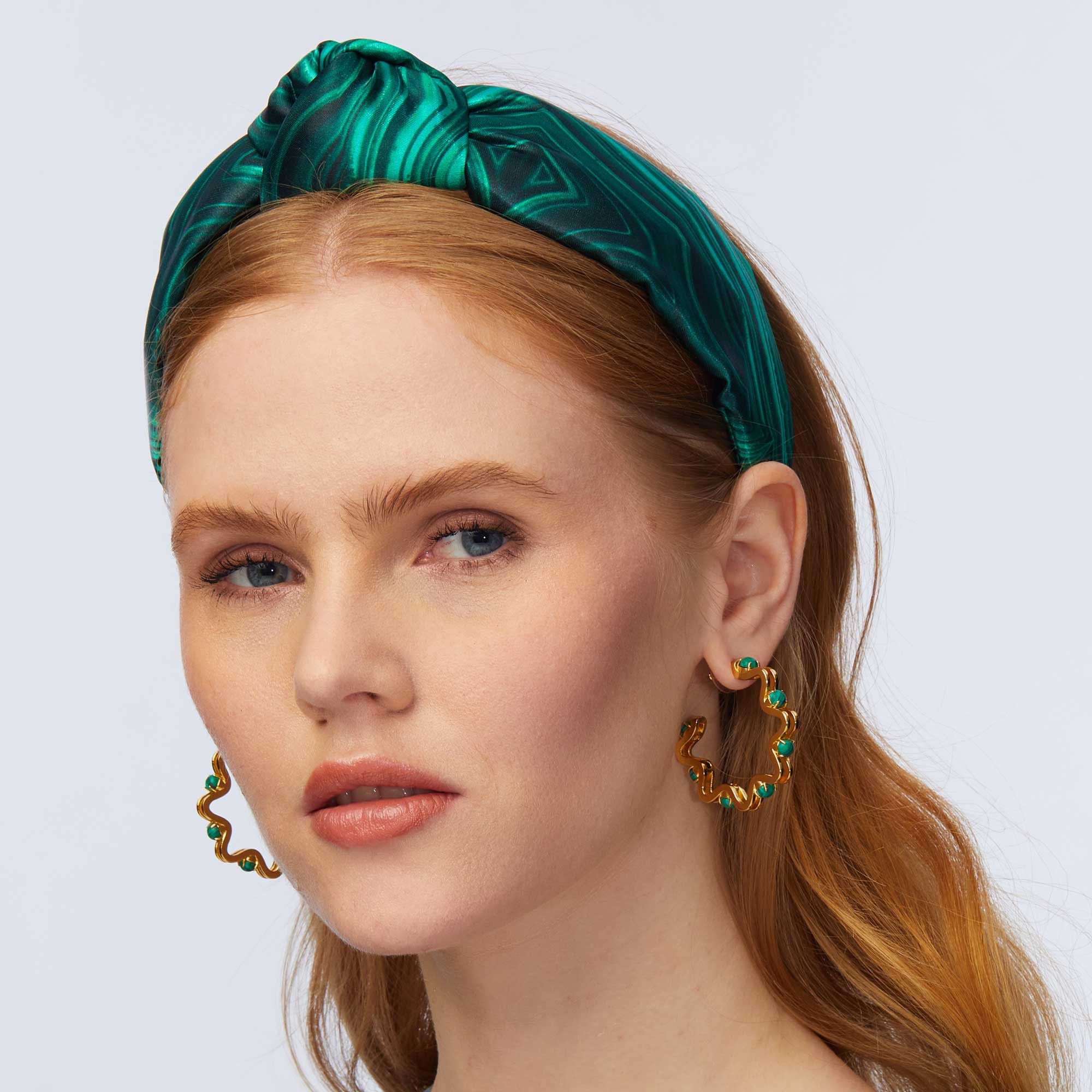 Lele Sadoughi Malachite Printed Knotted Headband | House of 29