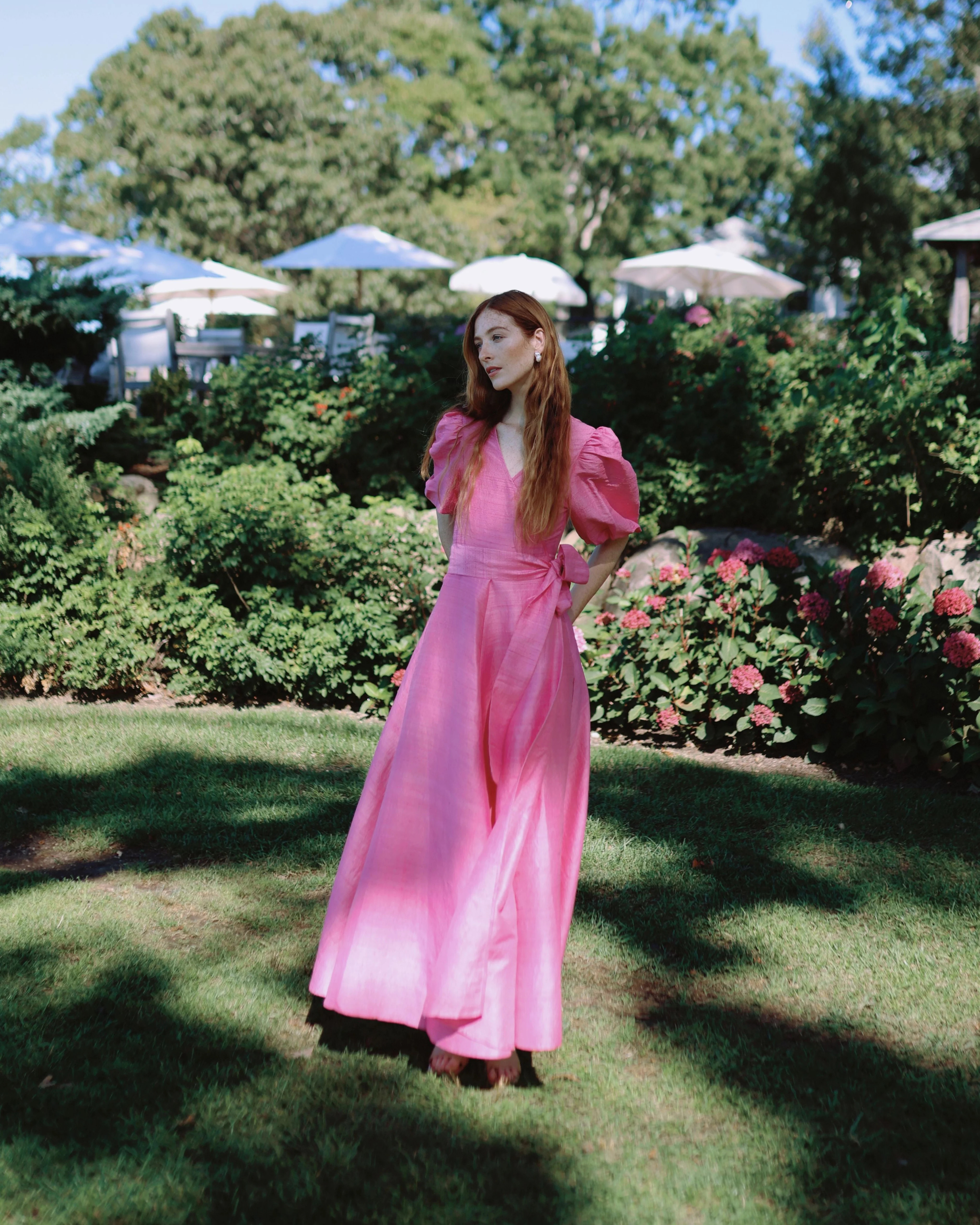 Kate Maxi Dress in Bougainvillea | Louise New York