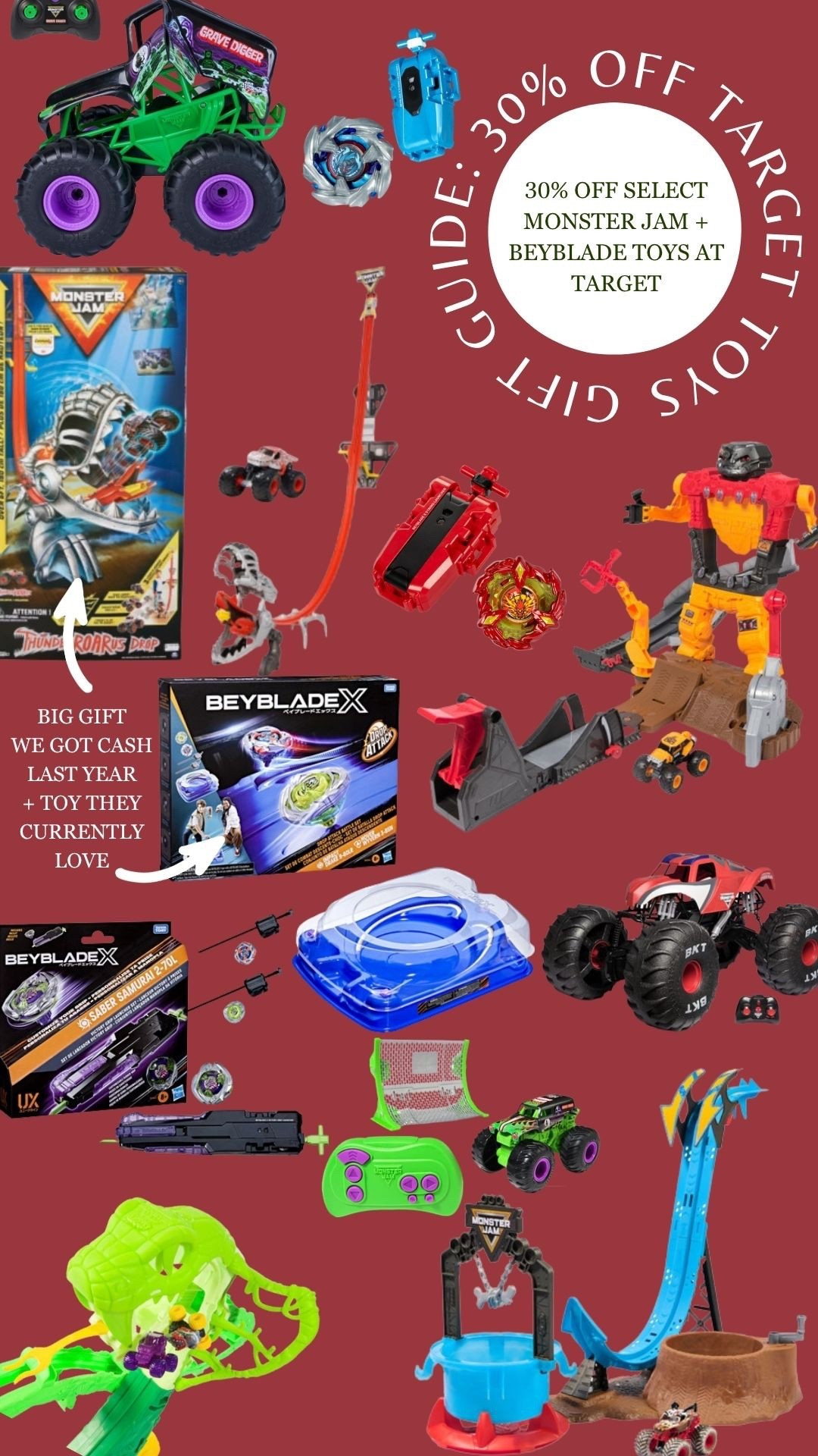 30% off Target: Monster Jam + BeyBlade❤️

#LTKHoliday #LTKGiftGuide #LTKCyberWeek