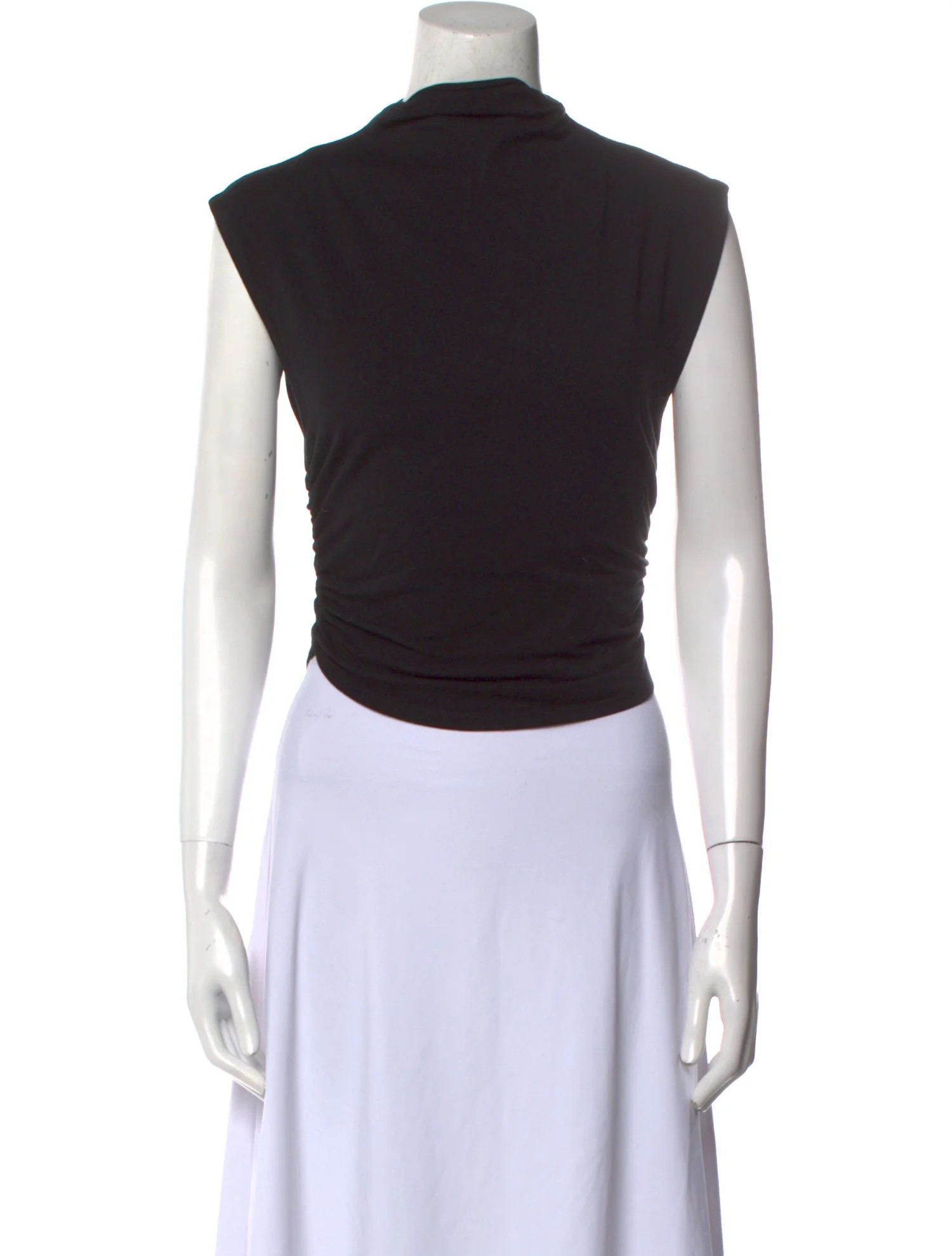 Mock Neck Sleeveless Crop Top | The RealReal