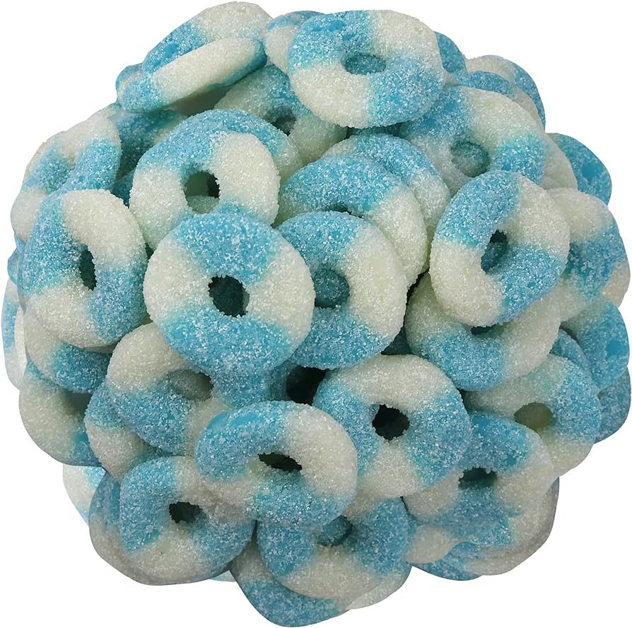 Smarty Stop Mini Sour Gummy Rings Candy GummiRoos (Blue Raspberry, 2.2 Pound (Pack of 1)) | Amazon (US)