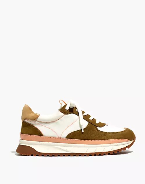 Kickoff Trainer Sneakers in Ripstop Nylon and Leather | Madewell