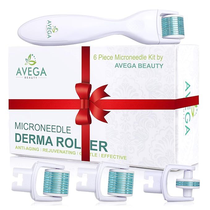 Derma Roller Kit for Face & Body: 0.25mm Length Microneedle Dermaroller Tool - Microneedling Faci... | Amazon (US)