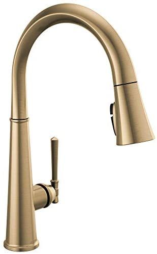 Delta Faucet Emmeline Gold Kitchen Faucet, Kitchen Faucets with Pull Down Sprayer, Kitchen Sink Fauc | Amazon (US)
