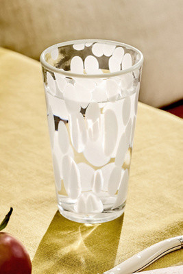 Dapple Dot Hand-Blown Highball Glass | Anthropologie (US)