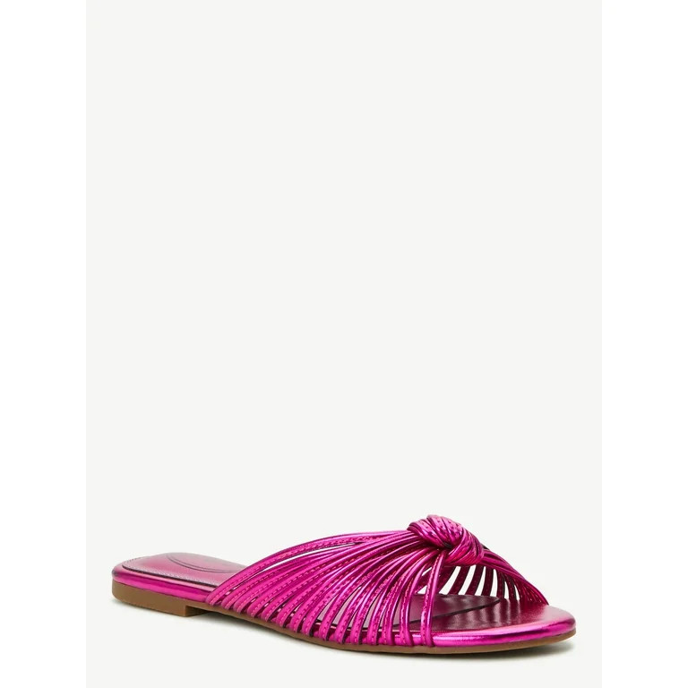 Scoop Women's Strappy Knot Slide Sandals | Walmart (US)