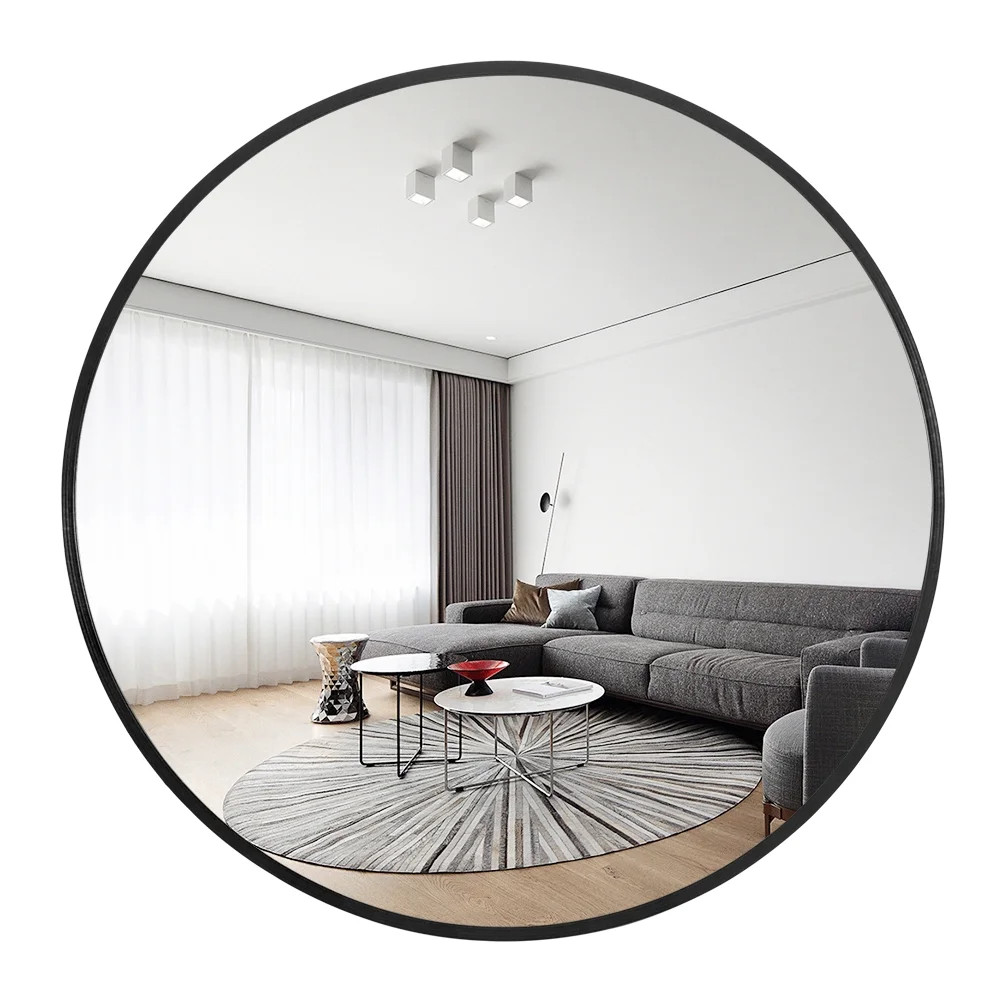 NeuType Round Mirrors Wall Decor Circle Mirror Bathroom Wall Mounted Make Up Mirror Bedroom/Livin... | Walmart (US)
