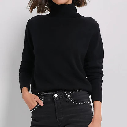 Black Cashmere Turtleneck Sweater | Tuckernuck (US)
