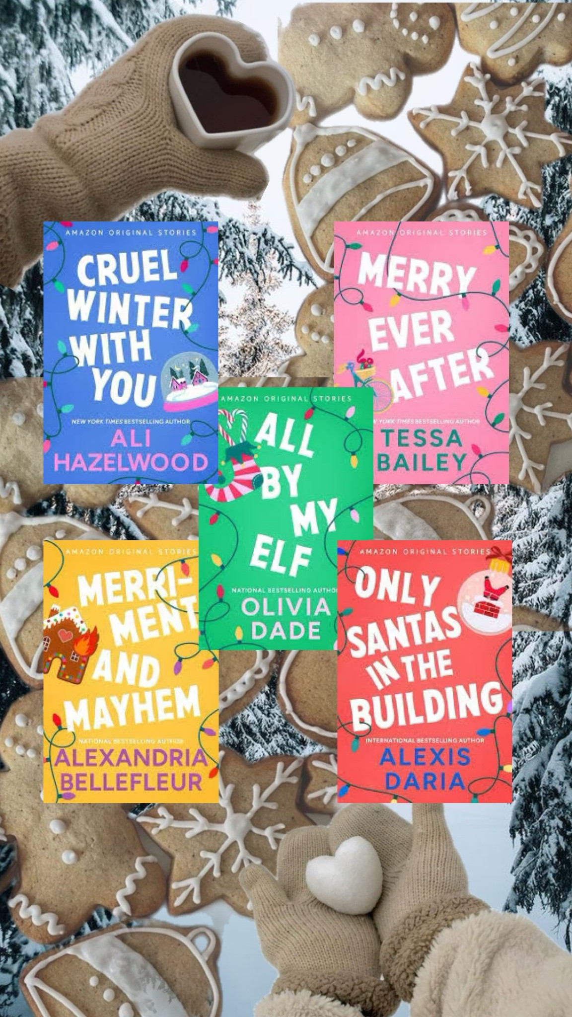 Just finished the Under The Mistletoe Series! 🎧 Amazon put out 5 holiday themed stand alone short stories by 5 different authors; Ali Hazelwood, Tessa Bailey, Olivia Dade, Alexandria Bellefleur & Alexis Daria. These were all fun romance reads, they were cute & quick & extra spicy.  My favorite of the 5 stories was Cruel Winter With You by Ali Hazelwood. My least favorite was Merry Ever After by Tessa Bailey. They were all cute in their own ways but, be prepared for some cringe. Overall I enjoyed the series! 

#LTKHoliday #LTKGiftGuide #LTKSeasonal