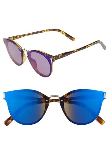 Women's Bp. Flat Cat Eye Sunglasses - Tort/ Blue | Nordstrom