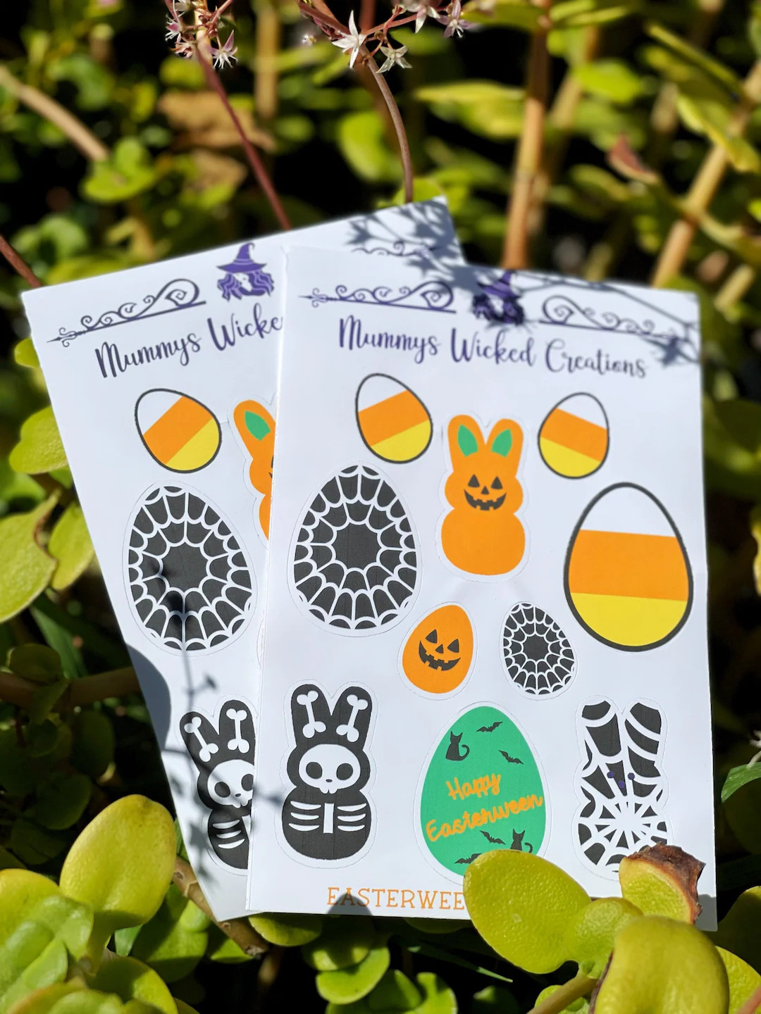 Easterween Stickers Easter Stickers Halloween on Easter Stickers Halloween Peeps Easter Peeps Fre... | Etsy (US)