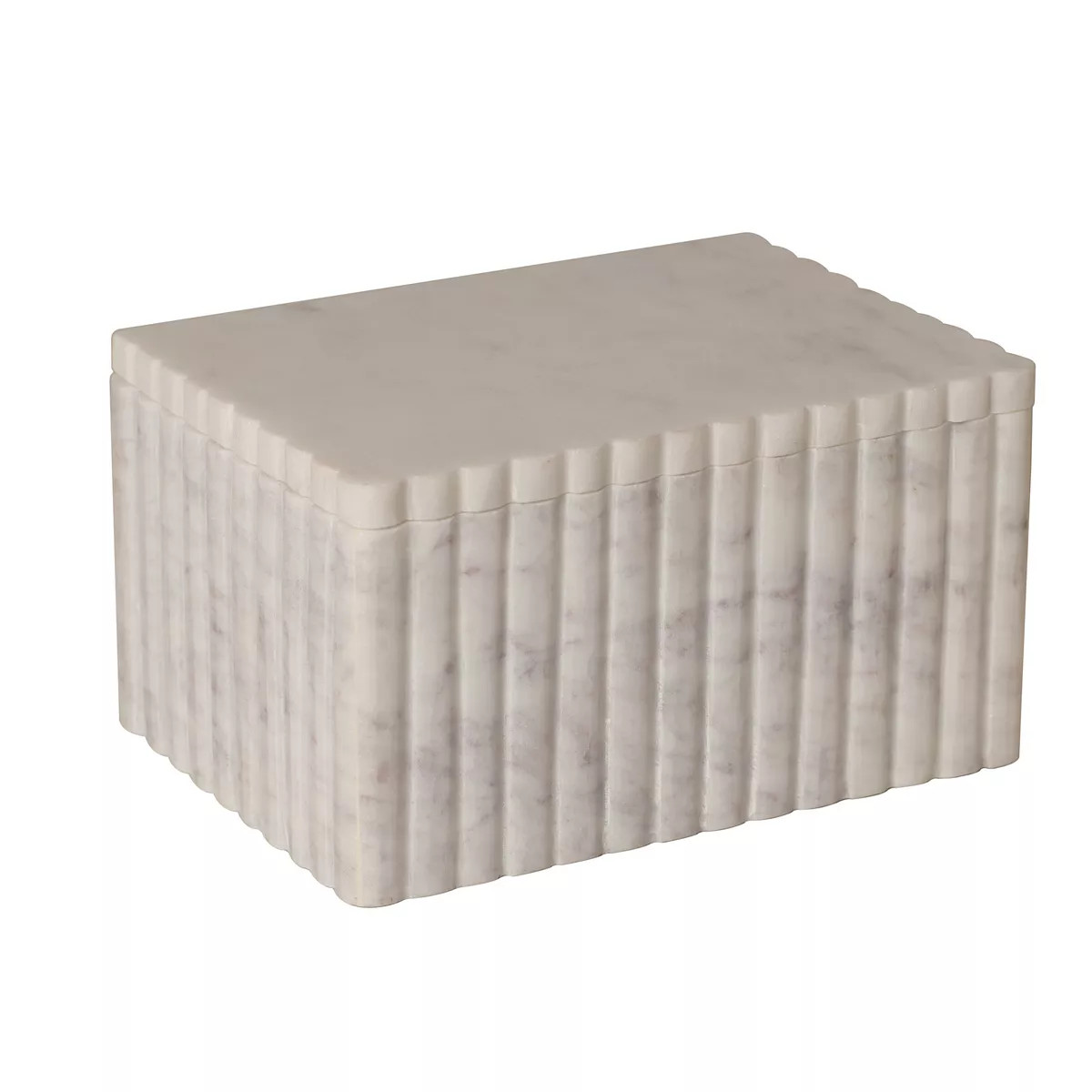 Marble Stone Fluted Decorative Box | Kohl's