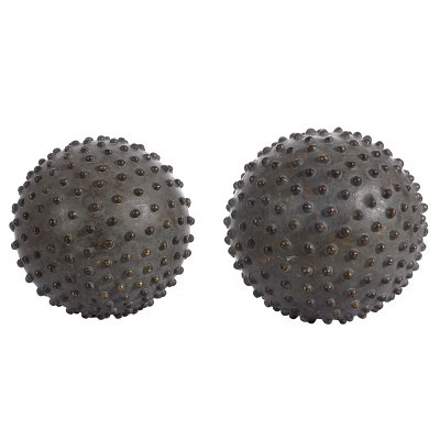 Roni Decorative Ball - Set of 2 - RDC1201A - Brown - Safavieh | Target