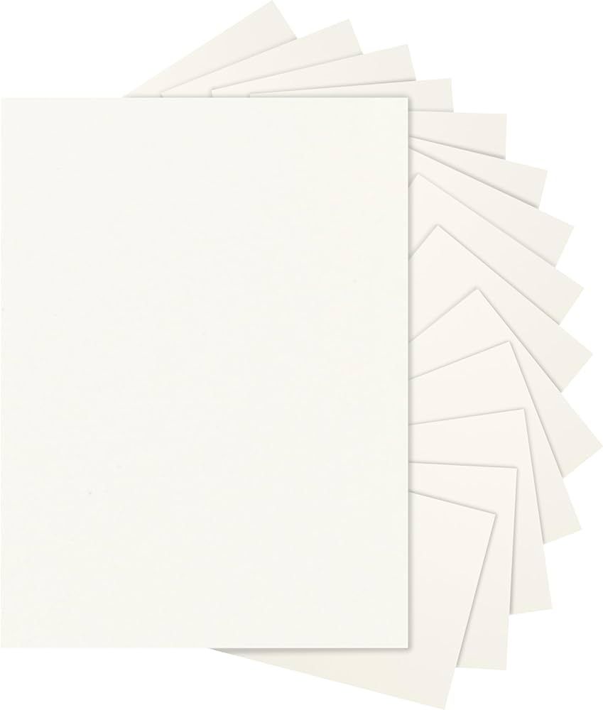 60 Sheets Beige Cardstock 8.5 x 11 Printer Paper, 250gsm/92lb Thick Paper Card Stock for DIY Card... | Amazon (US)