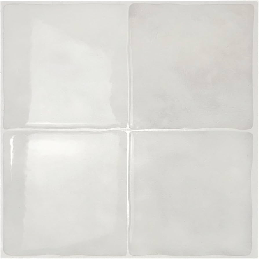 SMART TILES Peel and Stick Backsplash - 5 Sheets of 9" x 9" - 3D Adhesive Peel and Stick Tile Bac... | Amazon (US)