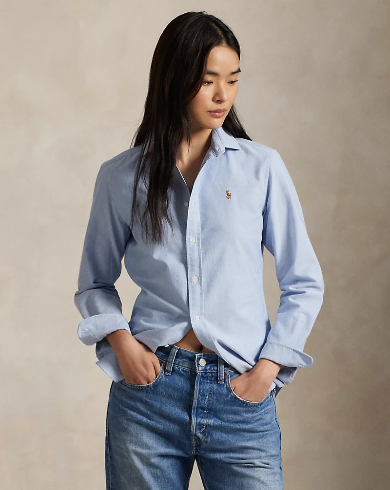 Slim Fit Oxford Shirt for Women | Ralph Lauren® UK | Ralph Lauren (UK)