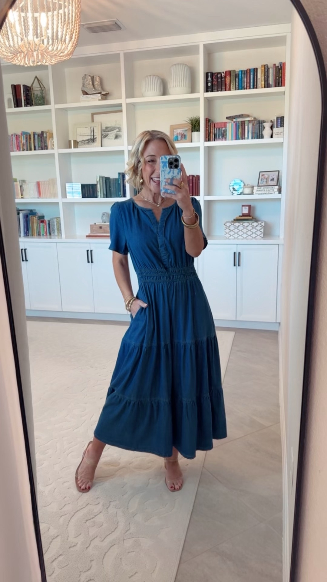 Amazon - maxi dresses for spring * Denim V Neck Empire Waist Dress - size small (runs big). 4 washes. 

 

#LTKSeasonal #LTKOver40