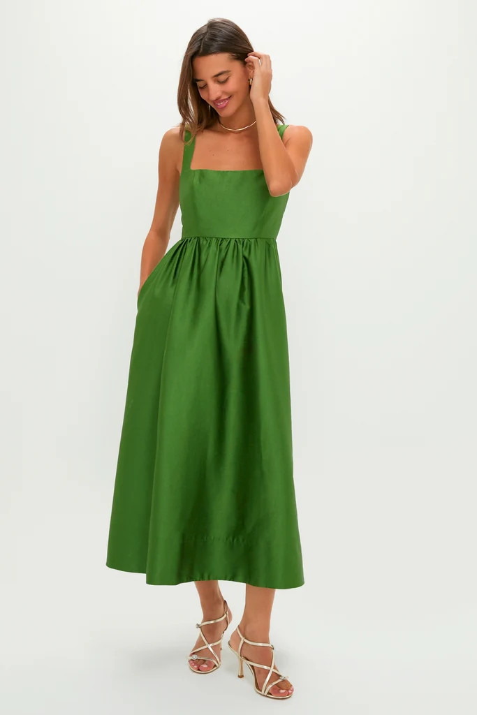 Green Dupioni Esme Dress | Tuckernuck (US)