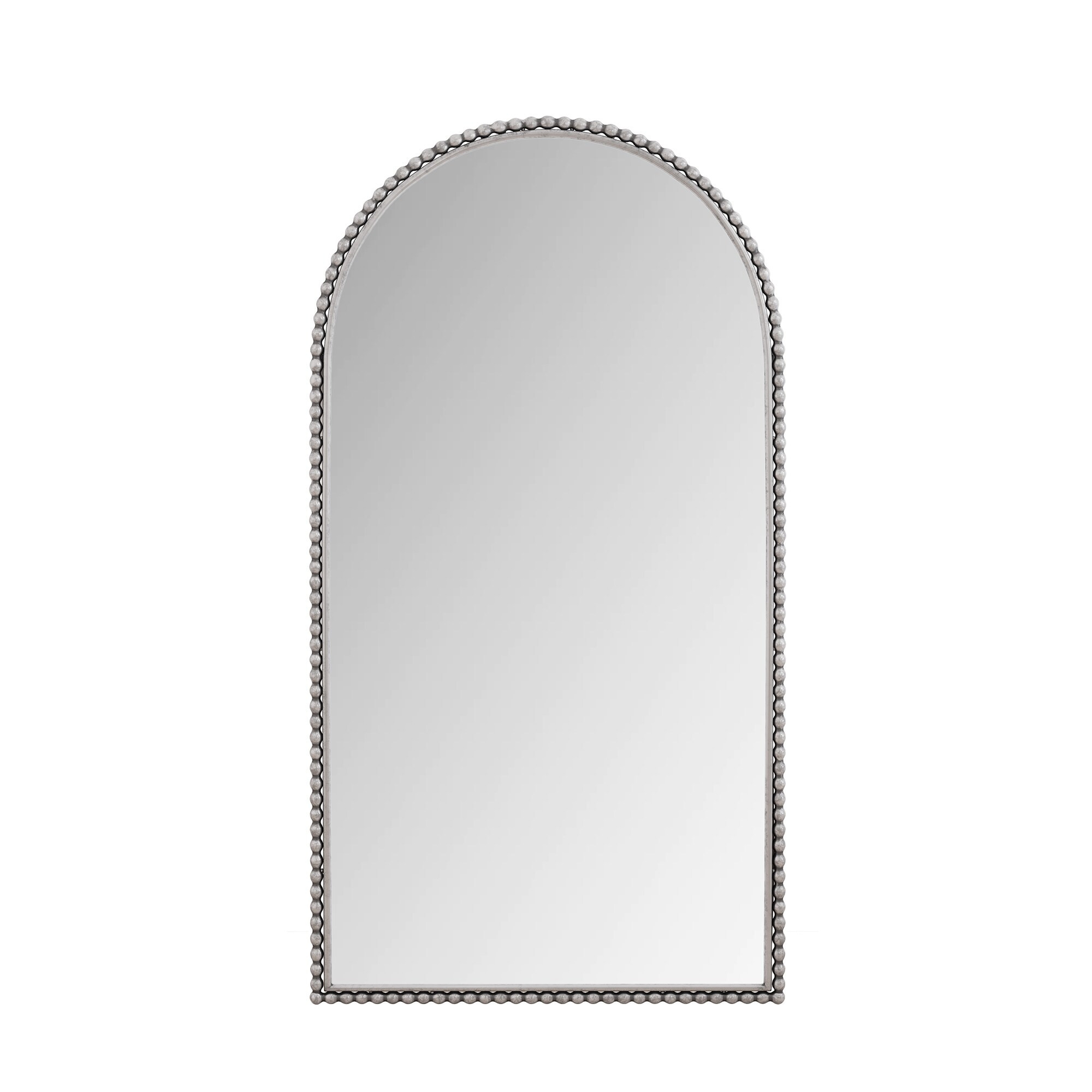 Bybafun 35.4-in W x 65.8-in H Arch Silver Framed Full Length Floor Mirror | YB9300094 | Lowe's