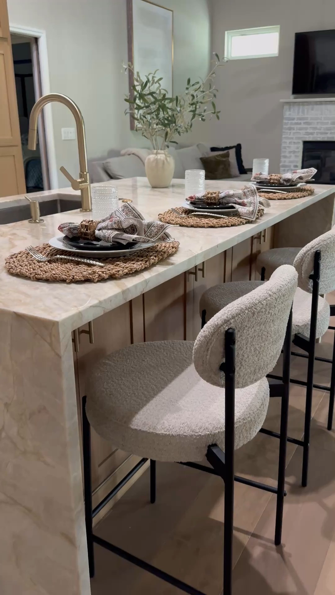 Kitchen island decor, place setting, kitchen decor, kitchen faucet and sink, home refresh 

#LTKHome #LTKdayinmylife #LTKvlog