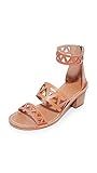 Soludos Women's Geo Laser Cut Mid Heel Sandals, Sunburst, 6.5 B(M) US | Amazon (US)