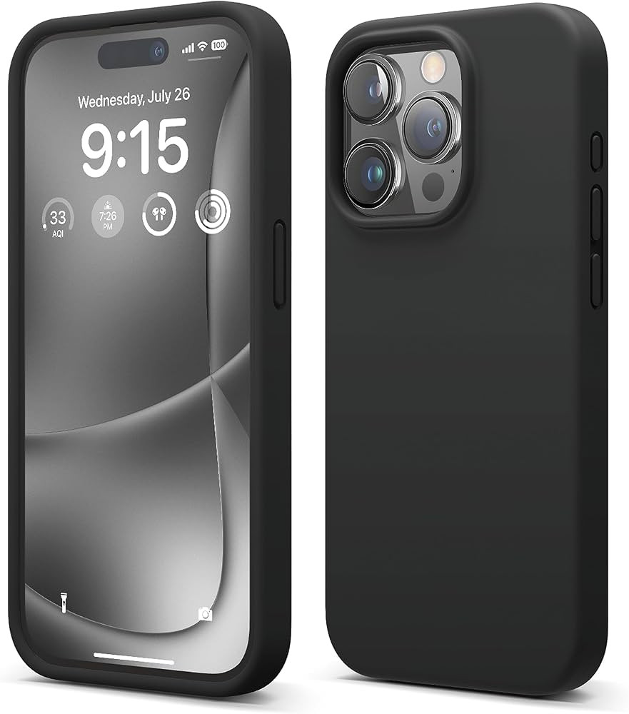 elago Compatible with iPhone 15 Pro Case, Liquid Silicone Case, Full Body Protective Cover, Shock... | Amazon (US)