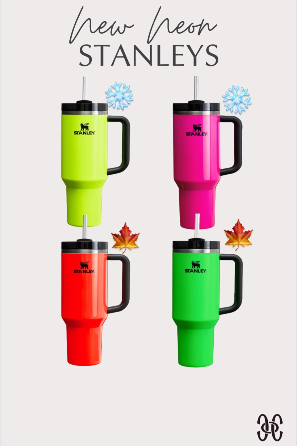 New Neon Stanley 40oz quencher - HOC Winter & HOC Autumn 