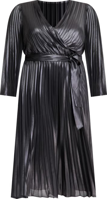 Plus Size Foil-Print Pleated Maxi Dress, Macy's Exclusive | Macy's
