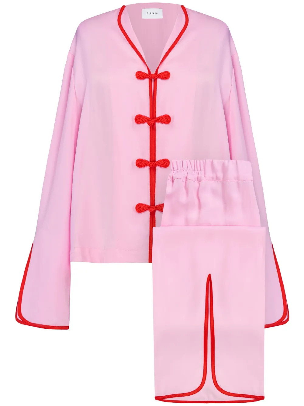 Sleeper Louis piped-trim Pyjamas - Farfetch | Farfetch Global