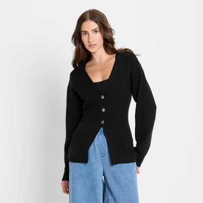 Women's Nipped Waist Cardigan - Future Collective | Target