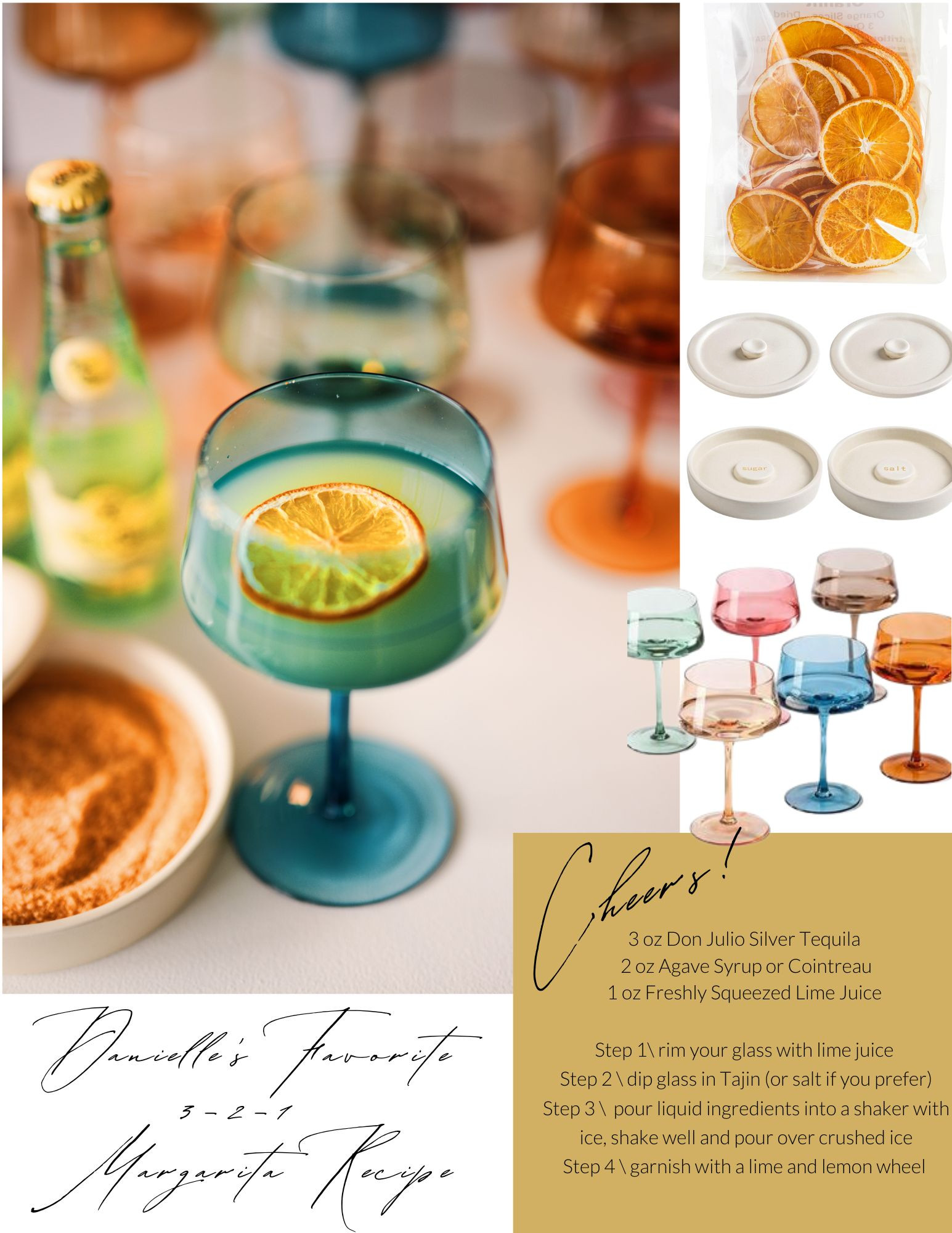 I like to keep it clean when it comes to my margs. Here is my favorite margarita recipe and my colorful cocktail essentials.  

 #LTKSummerEdit #LTKSeasonal #LTKHome