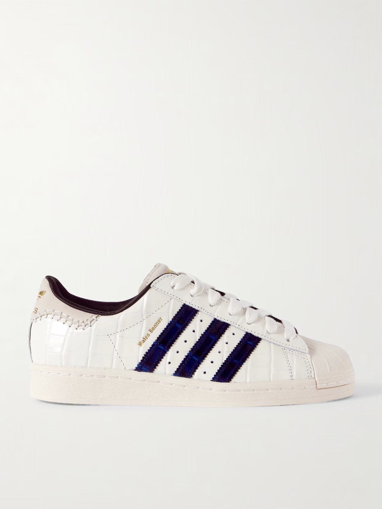 adidas Originals - + Wales Bonner Superstar Croc-effect Leather Sneakers - Off-white | NET-A-PORTER (US)
