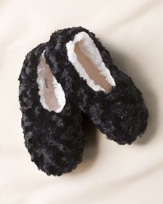 Soma Slipper Socks, Black, One Size | Soma Intimates