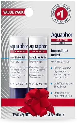 Aquaphor Lip Repair Stick, Moisturizing Lip Balm Pack, Relieves Dryness, Holiday Gifts for Self C... | Amazon (US)