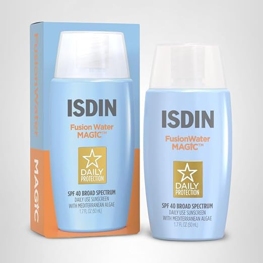 ISDIN Fusion Water MAGIC SPF 40, Lightweight Sunscreen For Face with Hyaluronic Acid and Vitamin ... | Amazon (US)