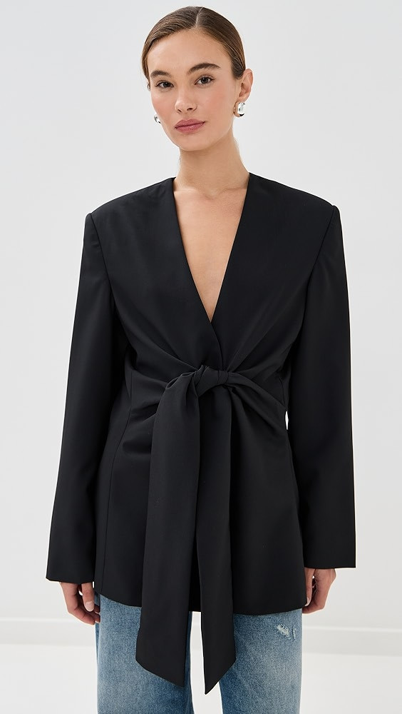 Sleeve Cinched Blazer Top | Shopbop