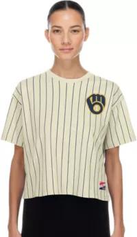 New Era Women's Milwaukee Brewers White Throwback T-Shirt | DICK'S Sporting Goods