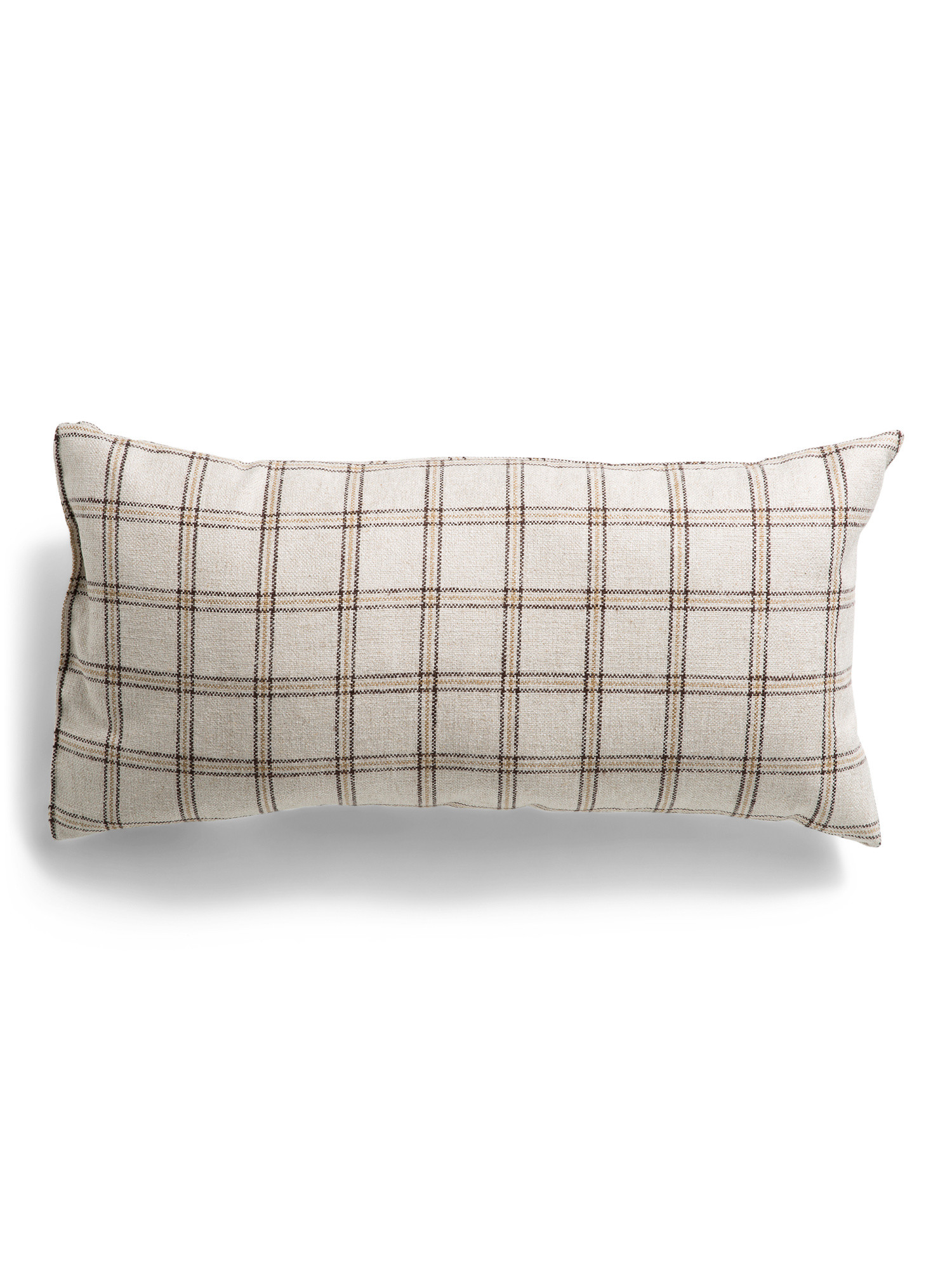 14x27 Oversized Luxury Plaid Checker Pillow | TJ Maxx