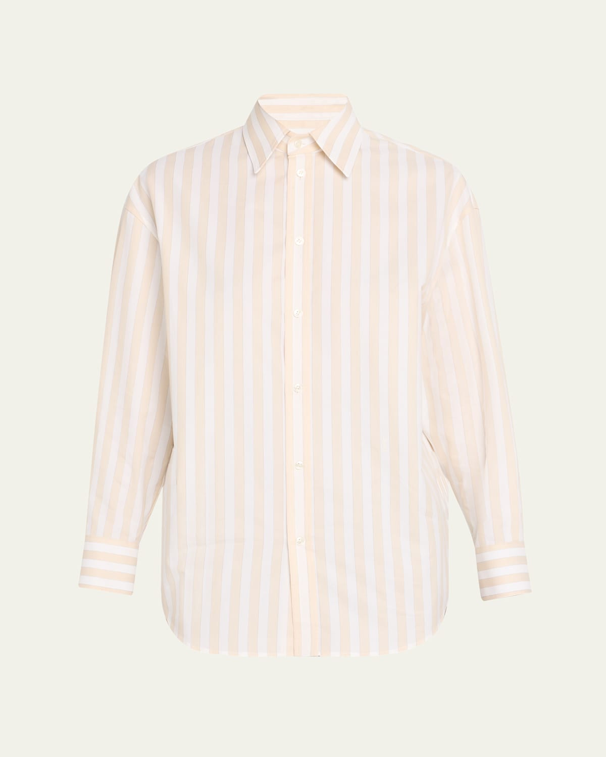 Long-Sleeve Stripe Button-Down Blouse | Bergdorf Goodman